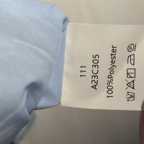 Women's Faux Wool Sky Blue Trench Pea Coat Size 2X, NWOT - Picture 4 of 5